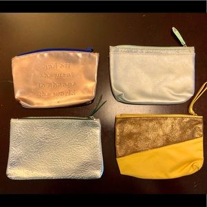 LOT OF 4 IPSY MAKEUP BAGS-SPARKLE & SHINE ⭐️